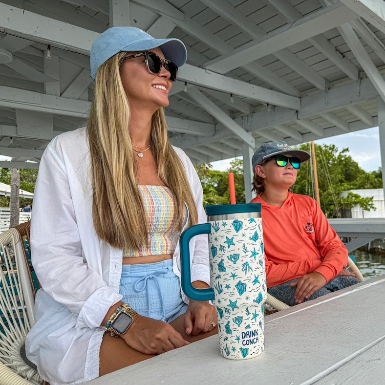 Sandbar Sipper 30 oz Tumbler - Coral Pattern