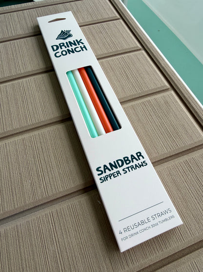 Sandbar Sipper Straws – 4-Pack