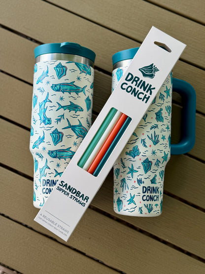 Sandbar Sipper Straws – 4-Pack